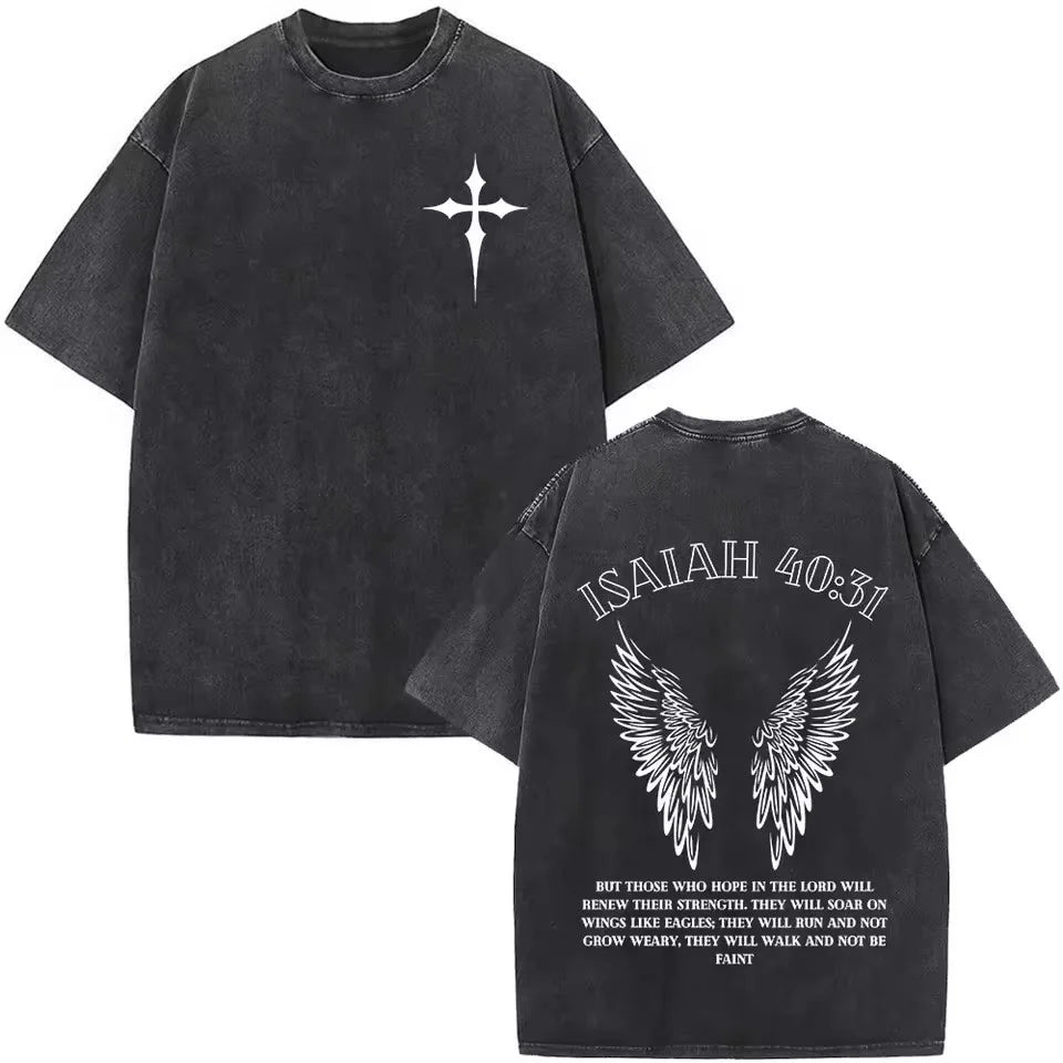 Polera Vintage Cristiana - Estilo Desgastado