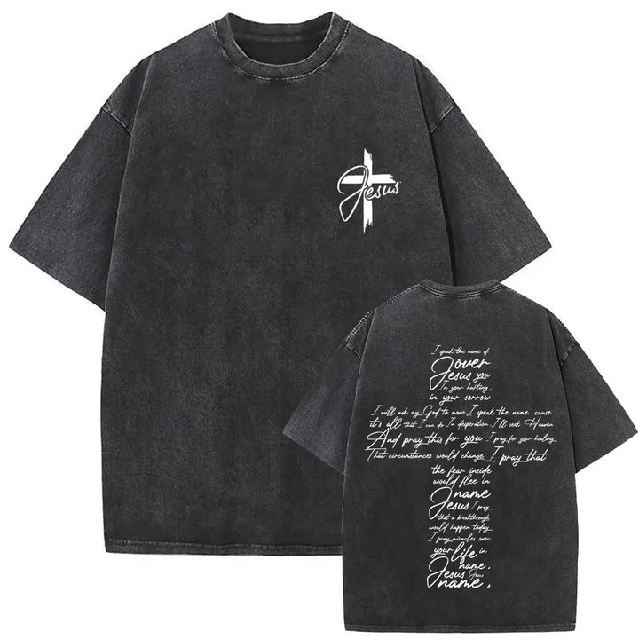 Polera Vintage Cristiana - Estilo Desgastado