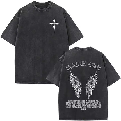 Polera Vintage Cristiana - Estilo Desgastado