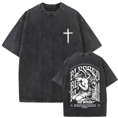 Polera Vintage Cristiana - Estilo Desgastado