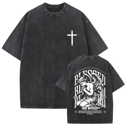 Polera Vintage Cristiana - Estilo Desgastado