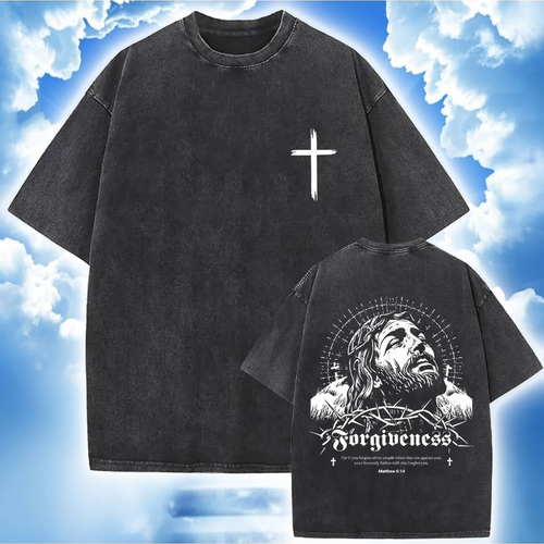 Polera Vintage Cristiana Forgiveness - Estilo Desgastado