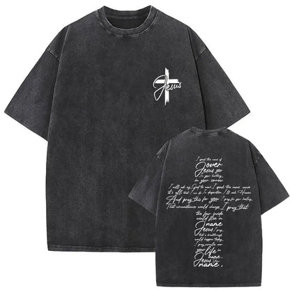 Polera Vintage Cristiana - Estilo Desgastado