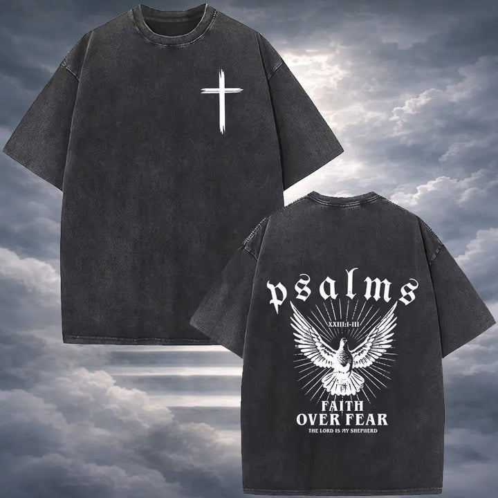 Polera Vintage Cristiana PSALMS - Estilo Desgastado