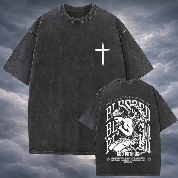 Polera Vintage Cristiana BLESSED - Estilo Desgastado