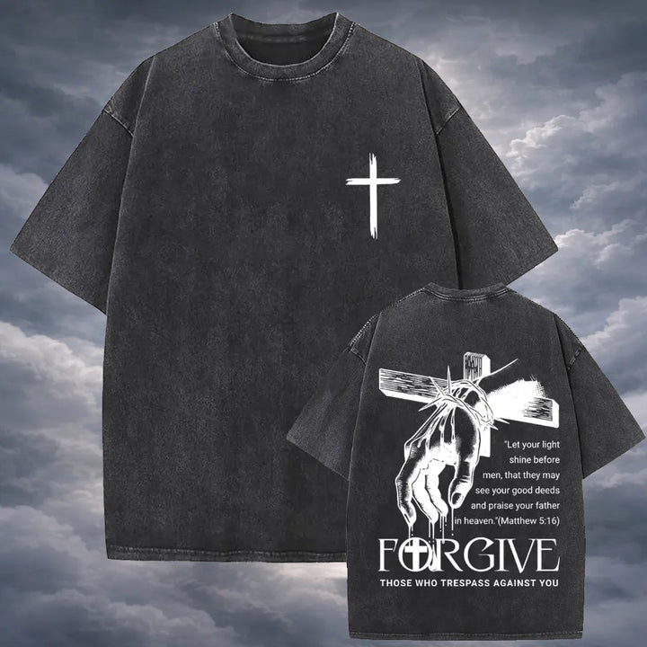 Polera Vintage Cristiana FORGIVE - Estilo Desgastado