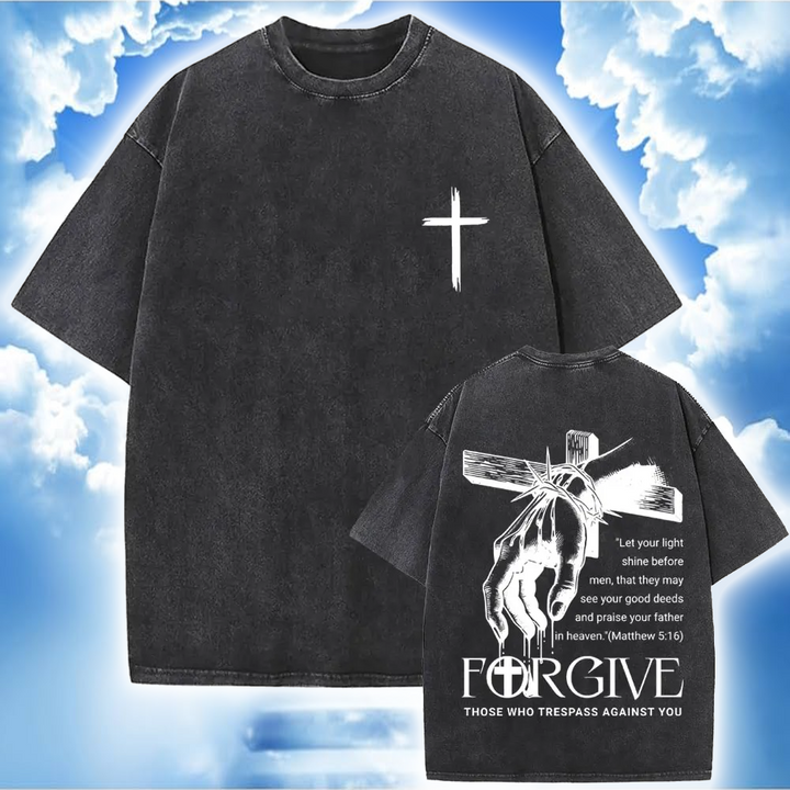 Polera Vintage Cristiana FORGIVE - Estilo Desgastado